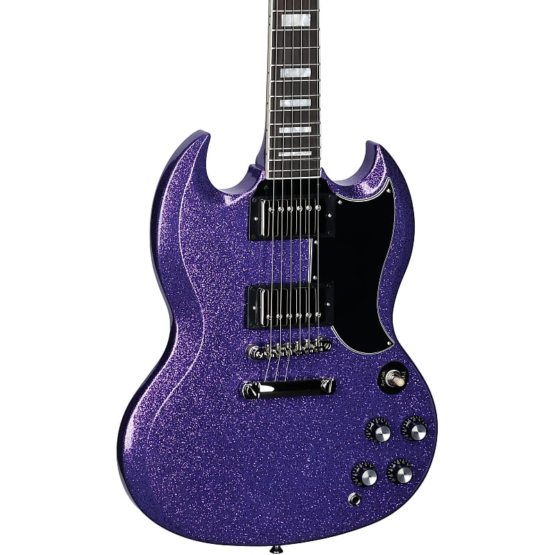 Epiphone Exclusive SG Custom Electric Guitar, Purple Sparkle | Reverb