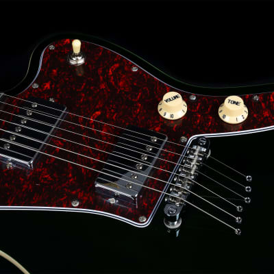 JET JJ-350 GR Offset Electric Guitar - Transparent Green image 5