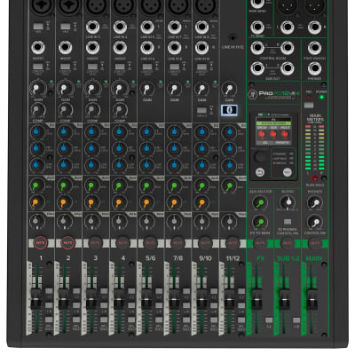 Mackie ProFX12v3+ 12-Ch. Effects Mixer w/USB+7 Piece Drum Mic Kit ProFX12 v3+ image 2