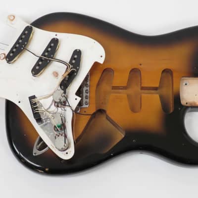 1986 Fender Stratocaster ST57-55 Sunburst- 57 Reissue MIJ - A Great Relic Look! image 15