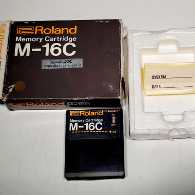 Roland M-16C Memory Cartridge JX-10 Super JX Sequencer Cartridge