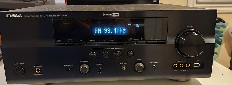 Yamaha Yamaha RX-V1065 AV Receiver 7.2 2010 - Black metal  			