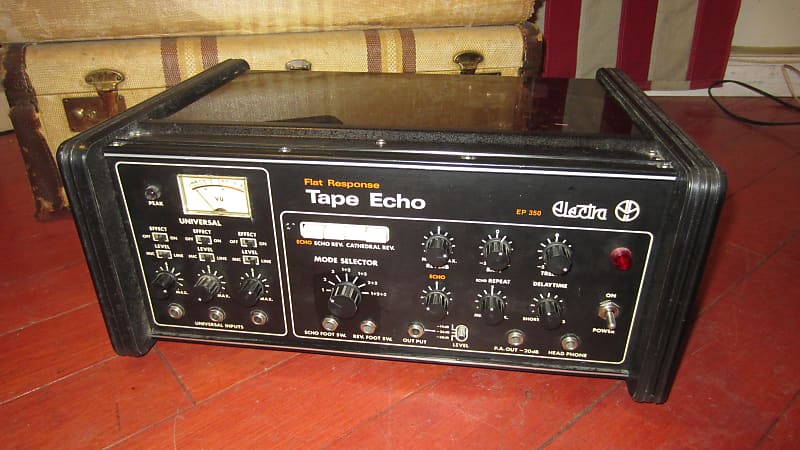 Vintage 1971 Electra EP 350 Analog Tape Echo  Black w original cover image 1