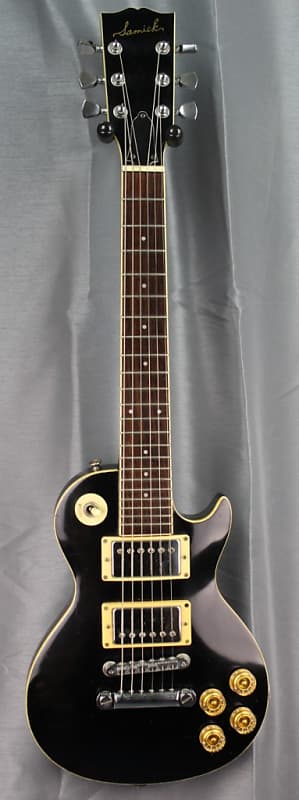 SAMICK Les Paul Standard Mini - Black - import japan