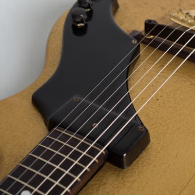 Supro  Model 3033S Special Solid Body Electric Guitar (1960), ser. #T26612, gig bag case. image 10