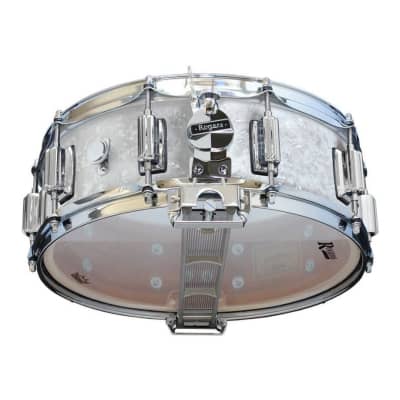 Rogers Dyna-sonic 14x5 Wood Shell Snare Drum White Marine Pearl w/Beavertail Lugs image 1