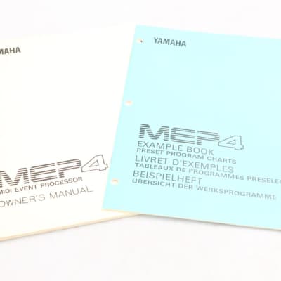 Yamaha MEP4 MIDI Event Processor w/ Owner's Manual & Example Book #45870 image 19