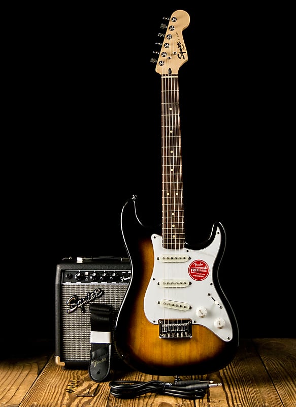 Squier Stratocaster Starter Pack with Frontman 10G Combo Amp image 1