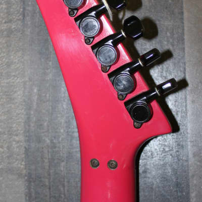 Epiphone 935i 1989-90 Bright Pink, super Rare with Kahler With Non original Hard case image 12