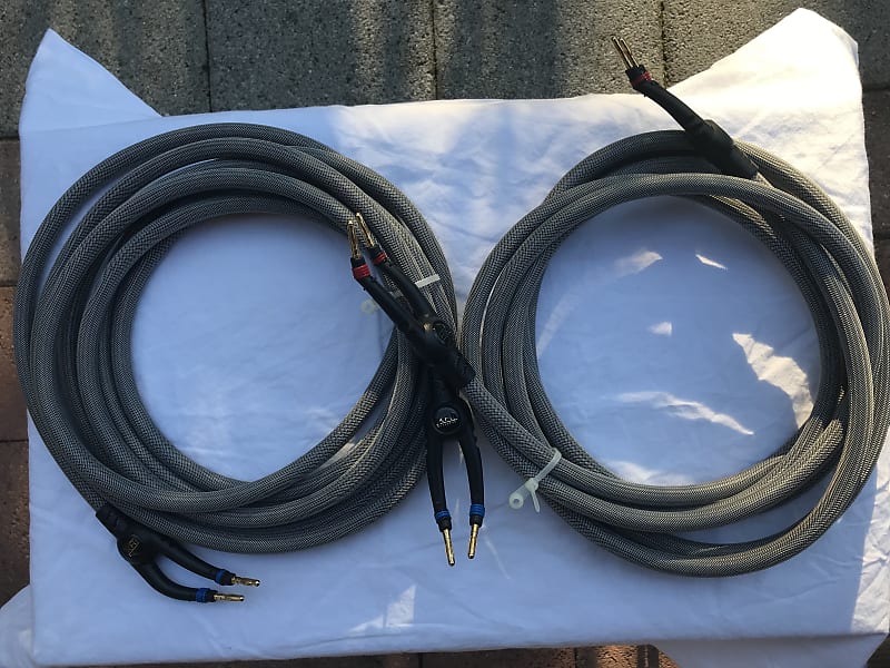 Monster speaker Cable THX 1000 24k Gold banana to 24k Gold Reverb