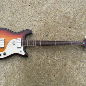 Vintage/Rare 1970s Epiphone ET-285 Bass Guitar (Sunburst w/ Case) image 1
