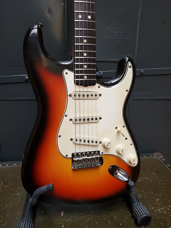 1965 Vintage Fender Stratocaster Electric Guitar with OHSC image 1