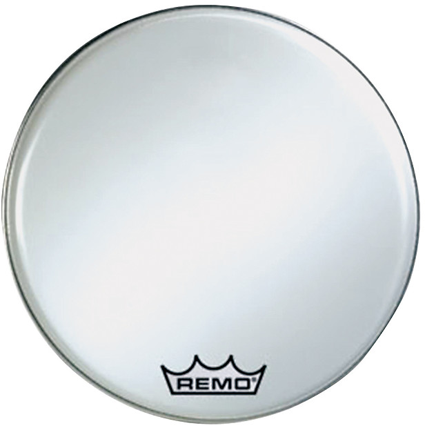 Remo Emperor Smooth White Crimplock Bass Drum Head 24" image 1