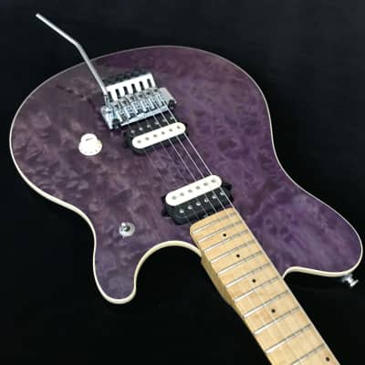 Ernie Ball Music Man EVH - Eddie Van Halen Signature Guitar | 1995 Trans Purple Quilt Maple =\//-/= image 5