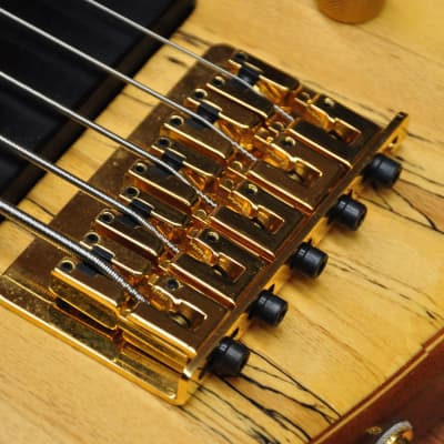 Chris Larkin Reacter 5B Fretless Spalted Maple image 6