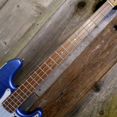 Keith Holland Custom PBASS-ANS #1279 - Electric Blue Metallic Nitro w/ Gator Transit Gig Bag image 20