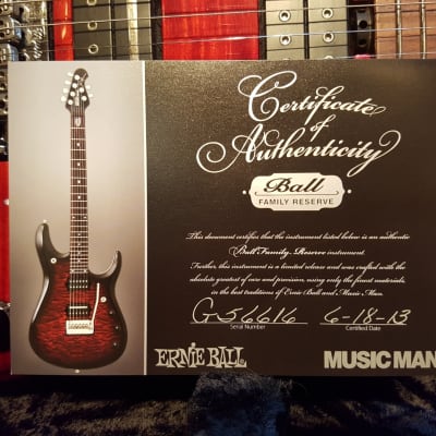 2013 Music Man John Petrucci Signature BFR 6 Ruby Flame Piezo Flame Maple image 13