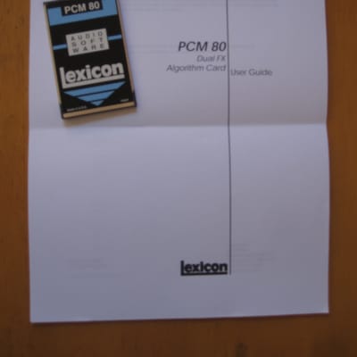 Lexicon PCM 80 Dual Algorithm FX 1.0 card board multi effects reverb patches  81 90 91 expansion image 1