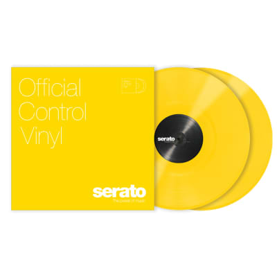 Serato SCV-PS-YEL-OV 12" Yellow Control Vinyl Pressing for Serato DJ Pro (Pair) image 2