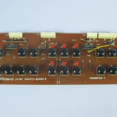 Roland JX-8P Analog Synthesizer Switch Panel board 2 image 1
