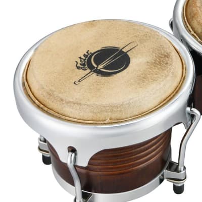 Wood 7" + 8" Bongo Drum with Soft Case (Bag) image 4