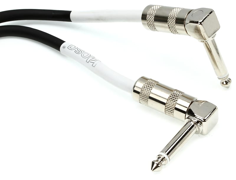 Hosa CPE-118 Guitar Patch Cable - 1/4-inch TS Male to Right Angle 1/4-inch TS Male - 18 inch image 1