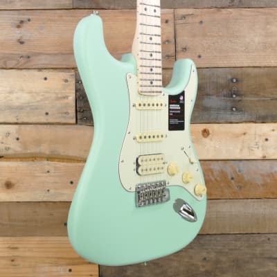 Fender American Performer Stratocaster HSS, Maple Fingerboard, Satin Surf Green - Weight: 8 pounds! image 3