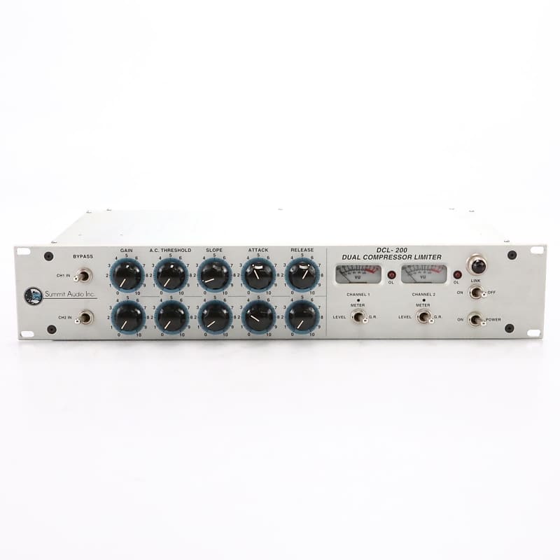 Summit Audio DCL-200 Dual Compressor Limiter w/ Manual & XLR Cables #48738 image 1