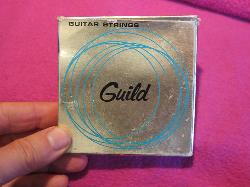 vintage 1960's pack GUILD guitar strings box + 5 strings Westerly RI case candy starfire  x500 image 1