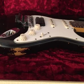 *RARE* Fender Custom Shop Limited Edition 1969 Relic Stratocaster, Black over 3-Tone Sunburst image 21