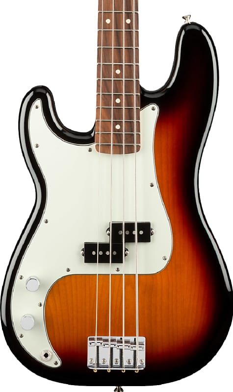 Fender Player Precision Left-Handed Bass Pau Ferro FB, 3-Color Sunburst image 1