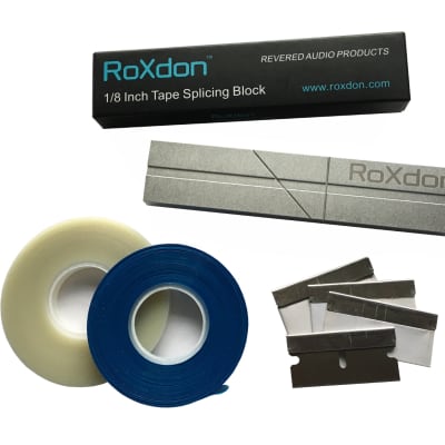 RoXdon Cassette Tape Splicing Block + Splicing Tape + Hold Down