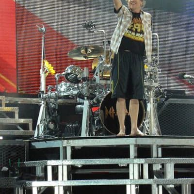 DW/Hart Dynamics Rick Allen's Def Leppard, 2002 "X" Tour Drum Set (#3). Autographed by the whole band. Authenticated! image 2
