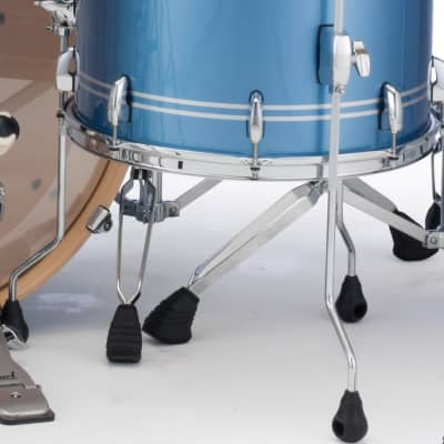 Pearl Masters Maple Complete 14x14" Chrome Contrail Floor Tom Drum w/Legs | NEW Authorized Dealer image 2