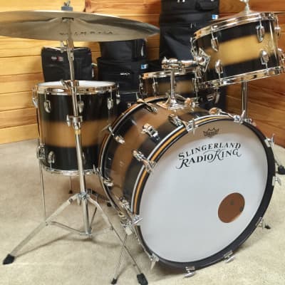 Slingerland Drums Mid 60's Black & Gold Duco image 5