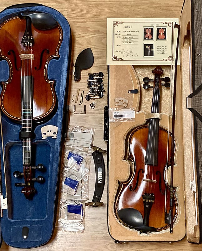 2006 Yita Music M19 Matched Set Special Order Upgraded Violin & Viola With  Extras