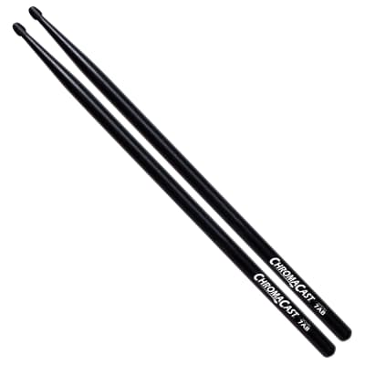 ChromaCast 7A USA Black Hickory Drumsticks, 6 Pairs image 2