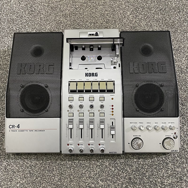 Korg CR4 multitrack 4 track cassette recorder mixer with effects and custom  pitch mod