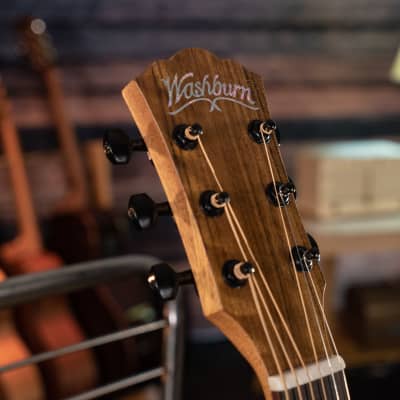 Washburn Bella Tono Novo S9 Acoustic Guitar Gloss Charcoal Burst image 5