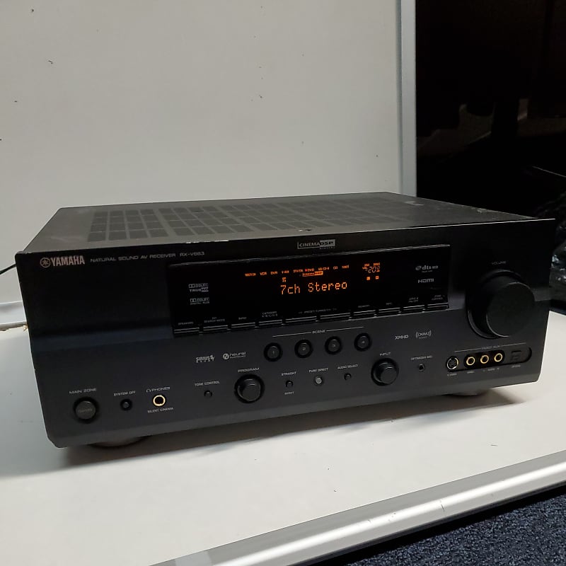 Yamaha RX V663 7.1 Channel AV Home Theater Receiver Works 665 Reverb