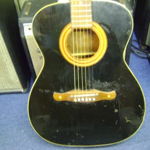 Harmony Sovereign 1971 Black Acoustic Guitar USA image 1