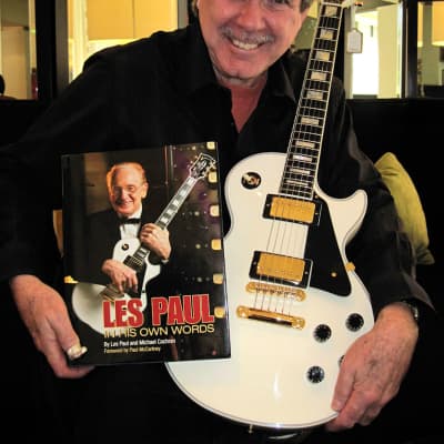 Immagine Les Paul's Personal 50th Anniversary White Custom Featured on his Autobiography~ The Collector's Package - 1