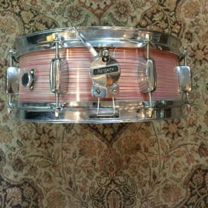 Rogers Holiday 5x14 Snare 1961 Wine Red Ripple Pearl image 3