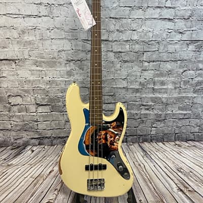 Fender 60th Anniversary Road Worn '60s Jazz Bass 2020 Olympic White image 1