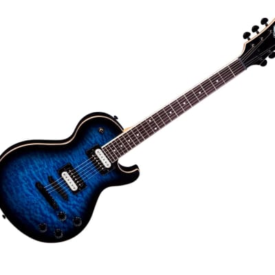 Dean Thoroughbred X Electric Guitar w/Quilt Top - Trans Blue Burst - Open Box for sale