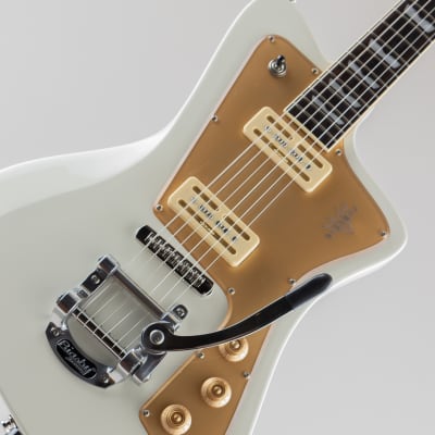 Baum Wingman Limited Drop with Bigsby  Vintage White image 11
