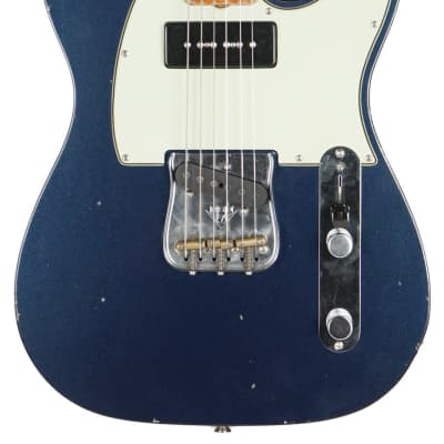 2019 Fender Custom Shop Jason Smith Masterbuilt P-90 Telecaster Journeyman Relic in Baltic Blue image 2