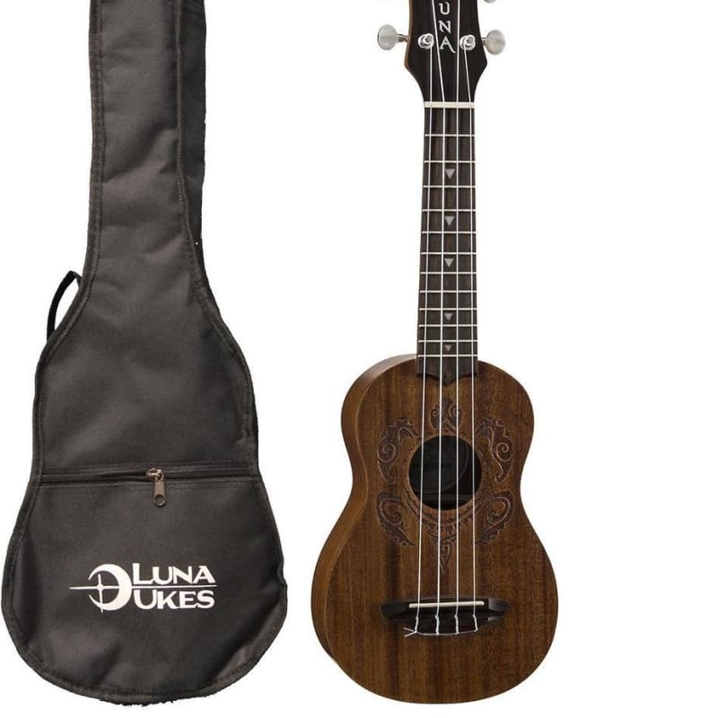 LUNA 21' Soprano Ukulele, Mahogany, Gigbag, UKE HONU, EXTRA Aquila