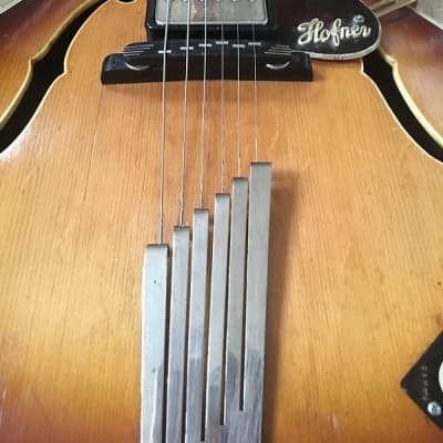 Hofner  President Guitar Mid 60's Sunburst image 24