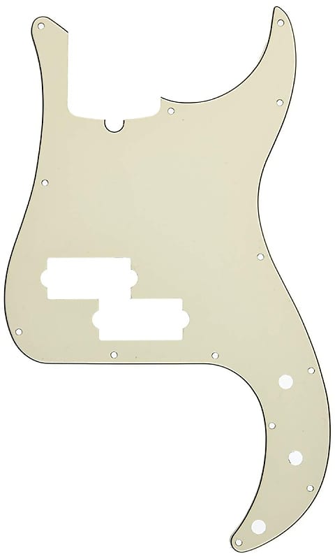 Genuine Fender Modern Precision P-Bass Pickguard, 13-Hole - Parchment image 1